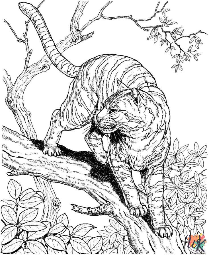Dibujos para Colorear Tigre 60