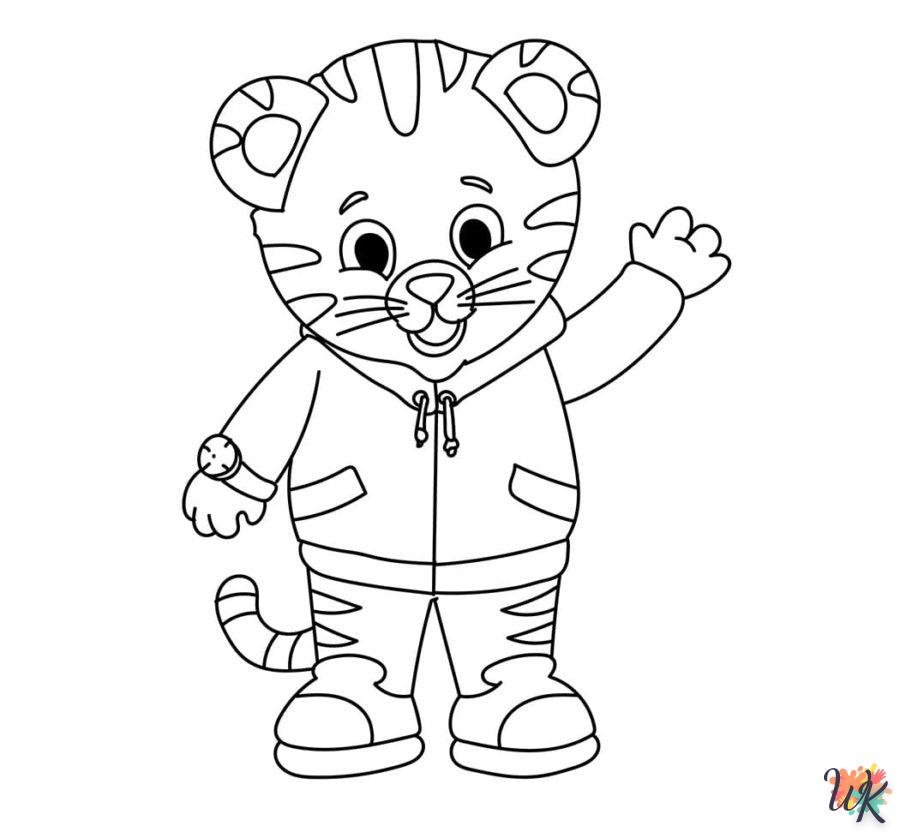 Dibujos para Colorear Tigre 61