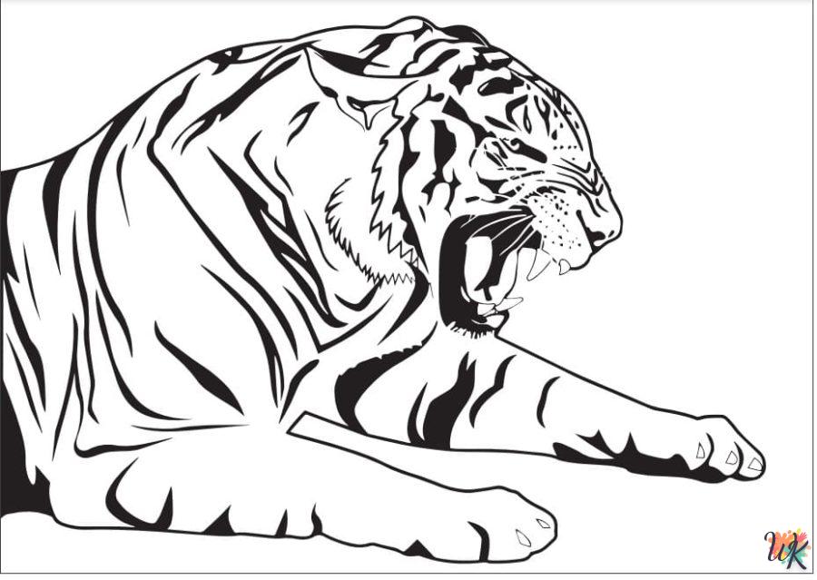 Dibujos para Colorear Tigre 66