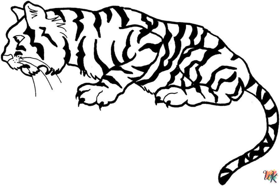 Dibujos para Colorear Tigre 68