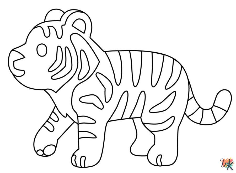 Dibujos para Colorear Tigre 69