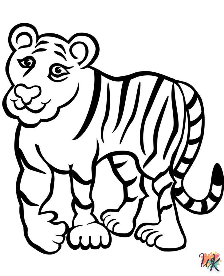 Dibujos para Colorear Tigre 70