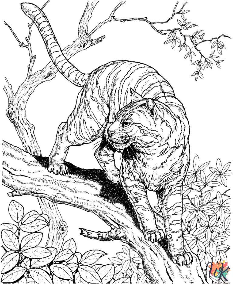 Dibujos para Colorear Tigre 78