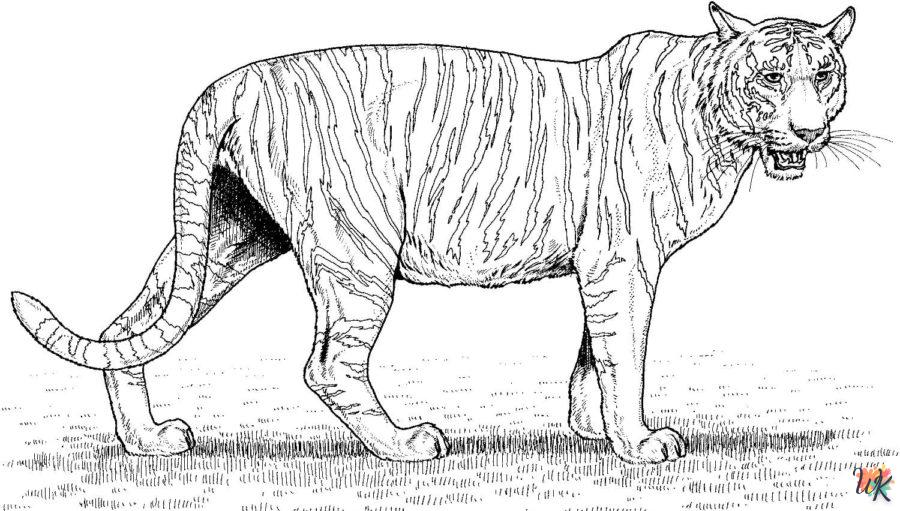 Dibujos para Colorear Tigre 84