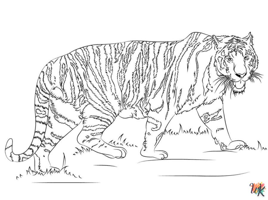 Dibujos para Colorear Tigre 88
