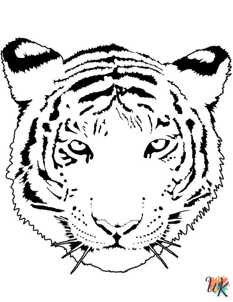 Dibujos para Colorear Tigre 89