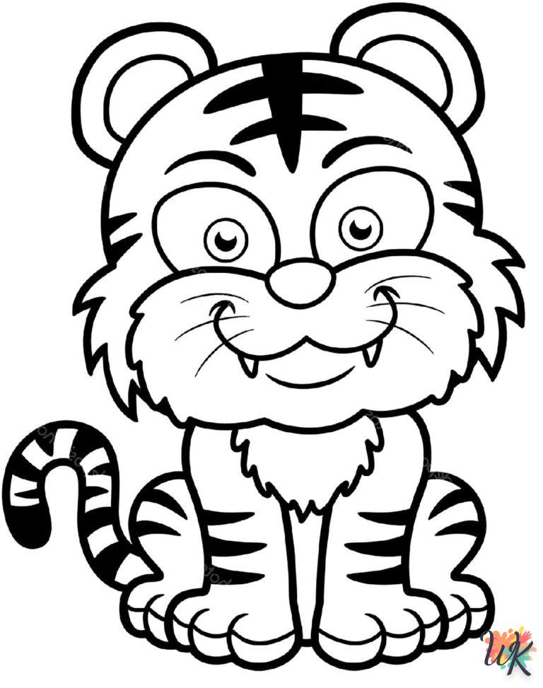 Dibujos para Colorear Tigre 90