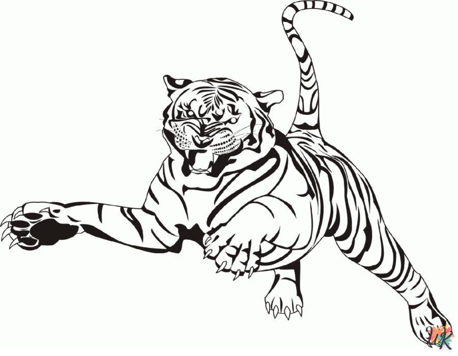 Dibujos para Colorear Tigre 94