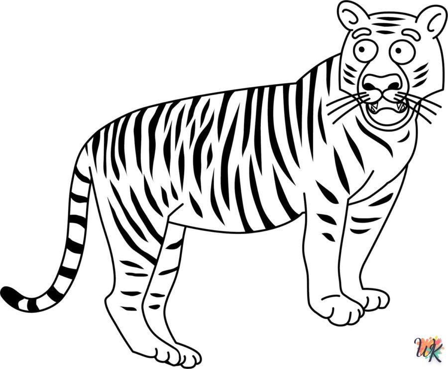 Dibujos para Colorear Tigre 95
