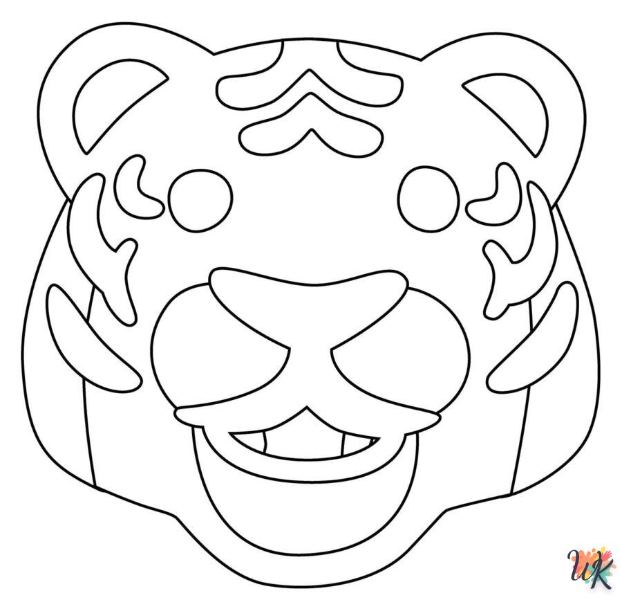 Dibujos para Colorear Tigre 99
