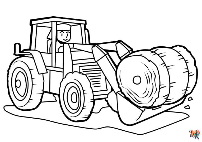 Dibujos para Colorear Tractores 11