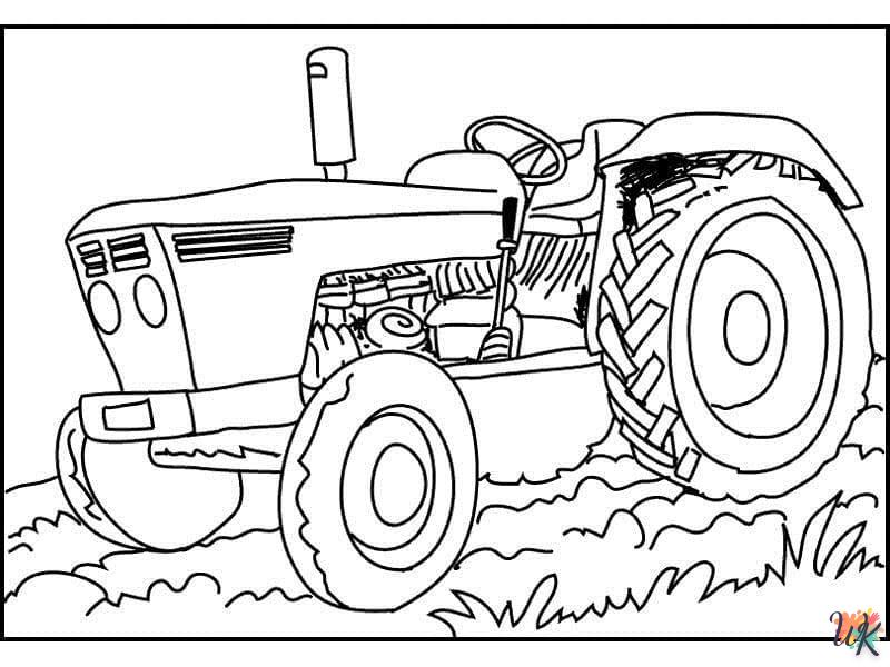 Dibujos para Colorear Tractores 13