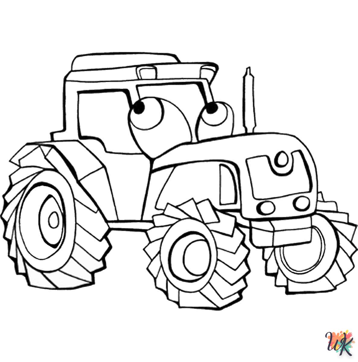Dibujos para Colorear Tractores 17