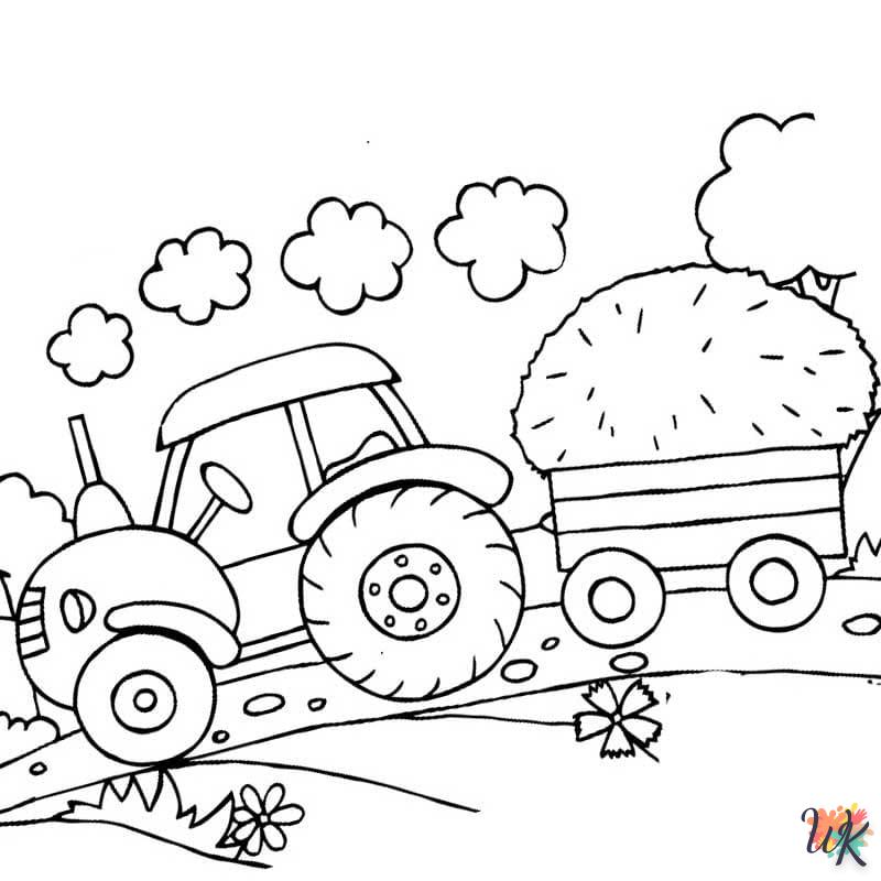 Dibujos para Colorear Tractores 2