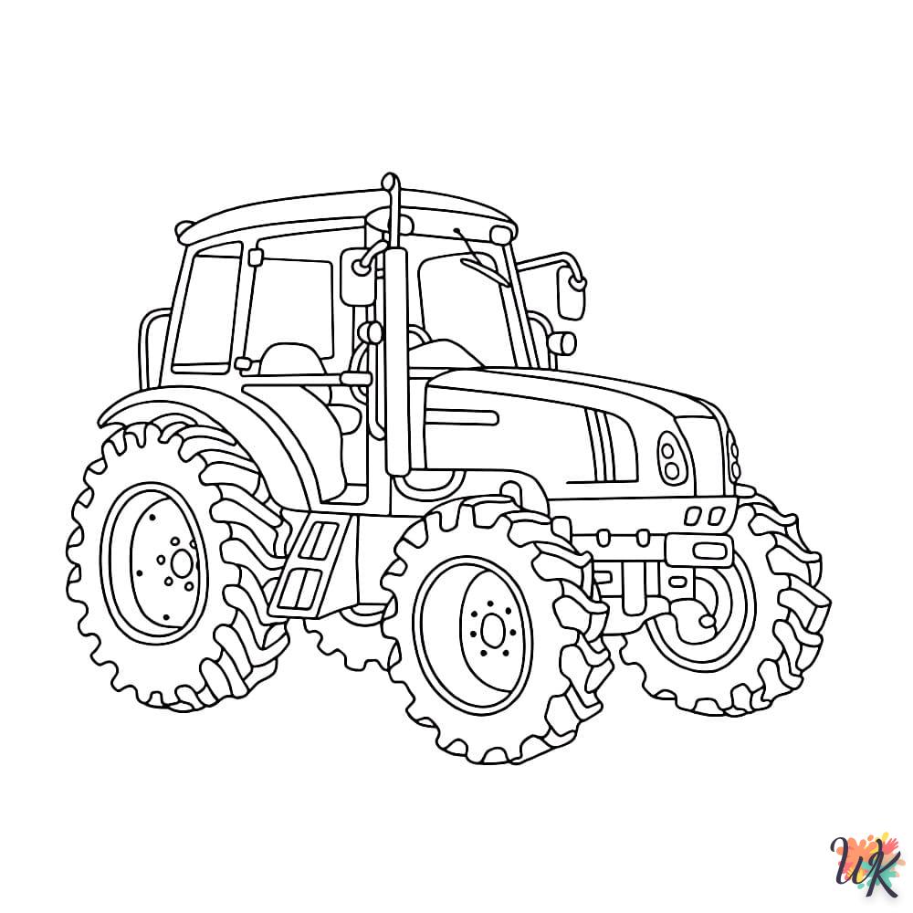 Dibujos para Colorear Tractores 23
