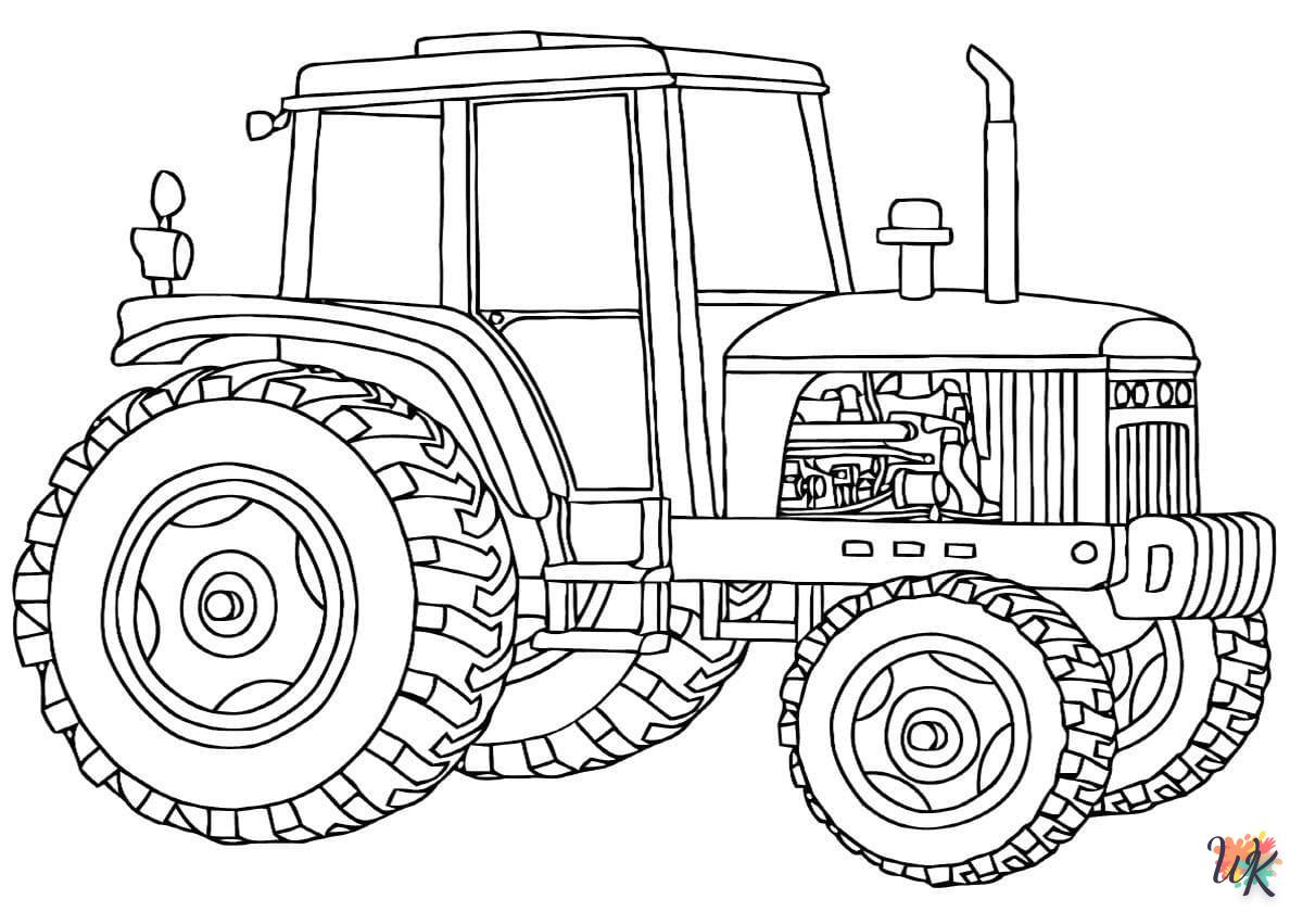 Dibujos para Colorear Tractores 24