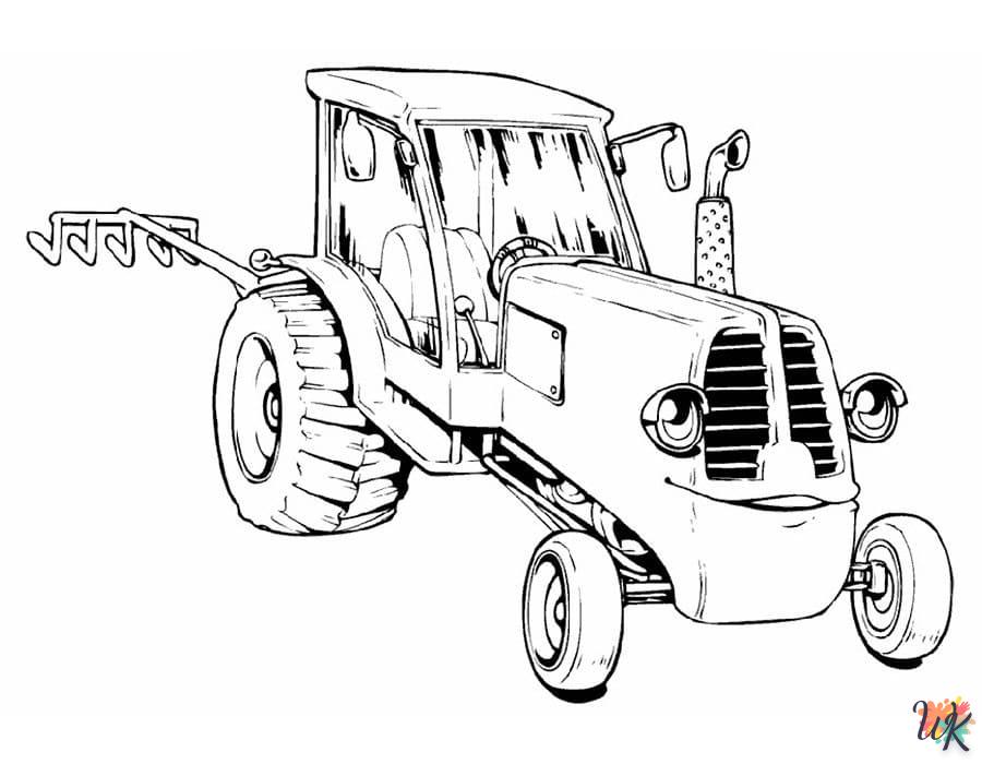 Dibujos para Colorear Tractores 25