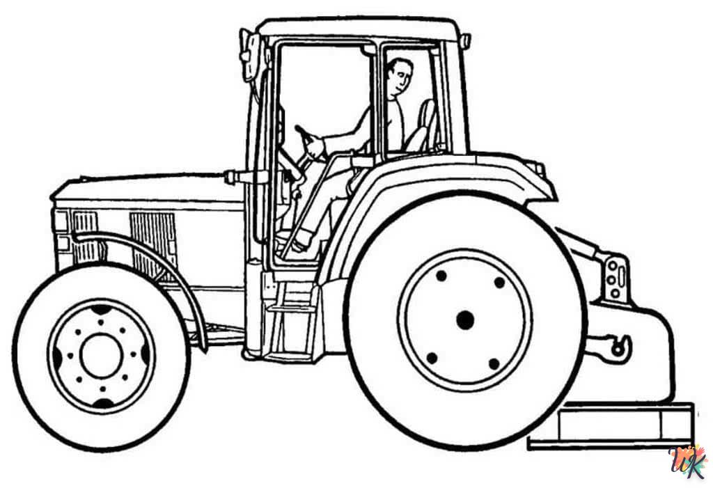 Dibujos para Colorear Tractores 26