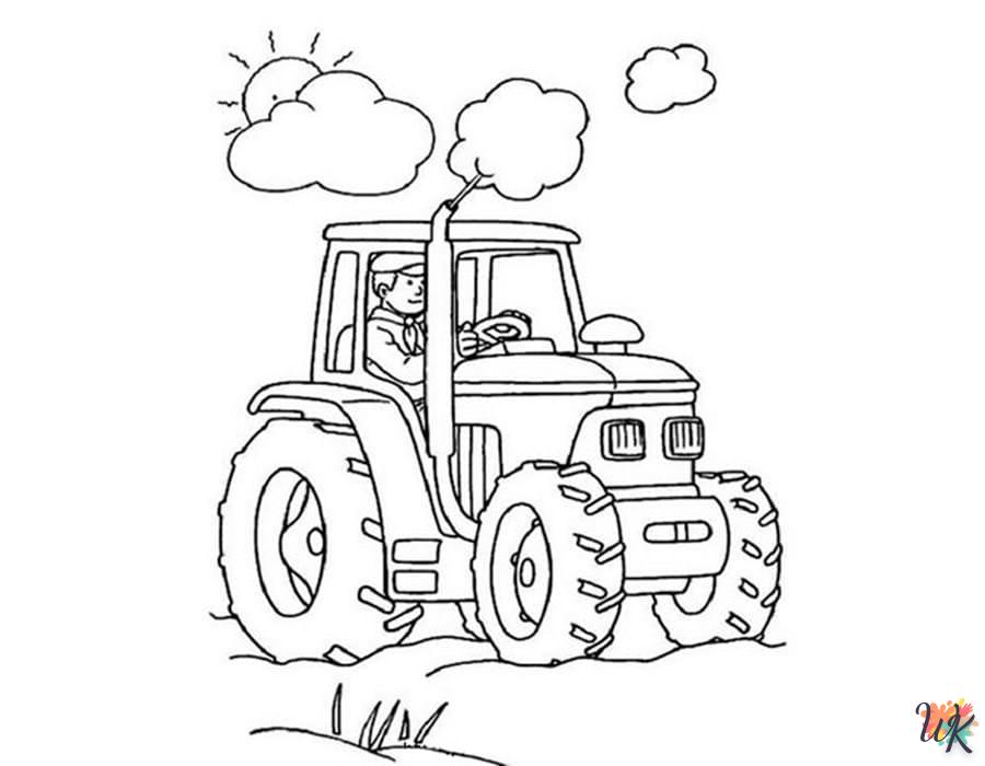 Dibujos para Colorear Tractores 28