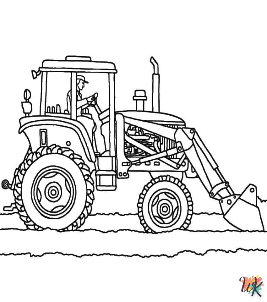 Dibujos para Colorear Tractores 3