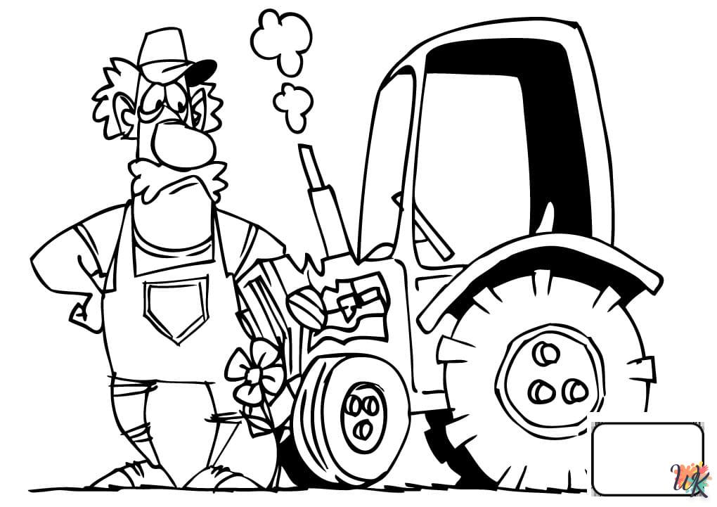 Dibujos para Colorear Tractores 30