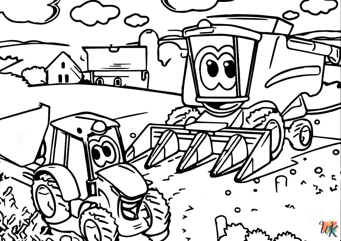 Dibujos para Colorear Tractores 31