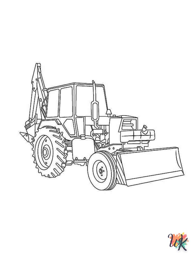 Dibujos para Colorear Tractores 32