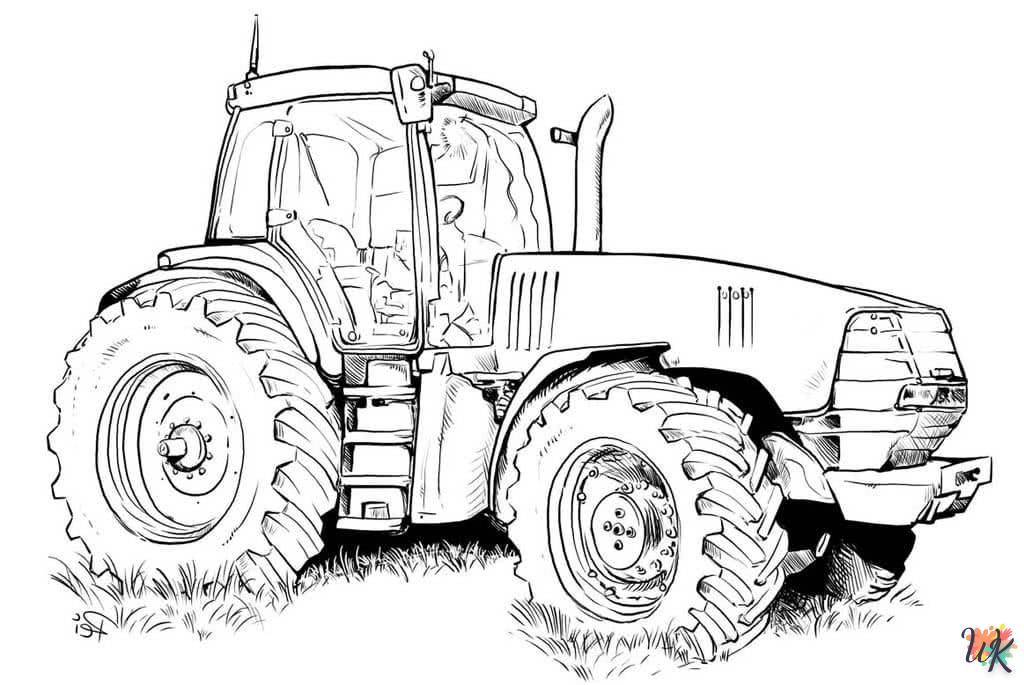 Dibujos para Colorear Tractores 33
