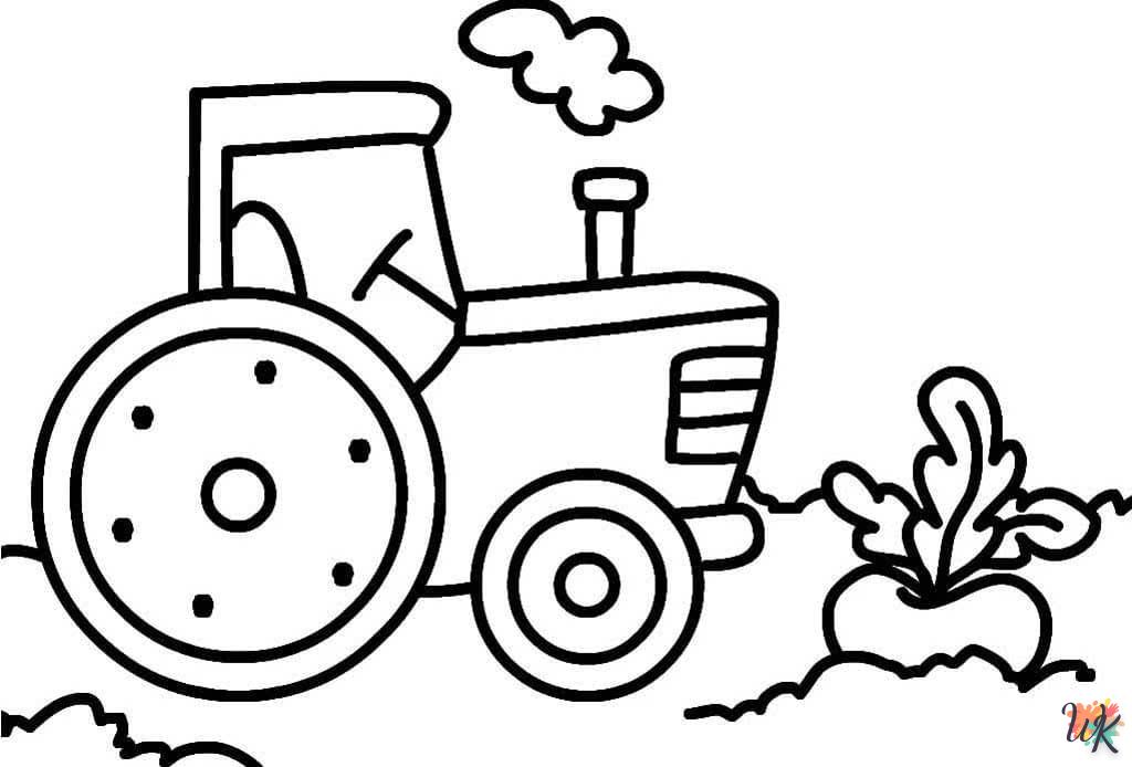 Dibujos para Colorear Tractores 34