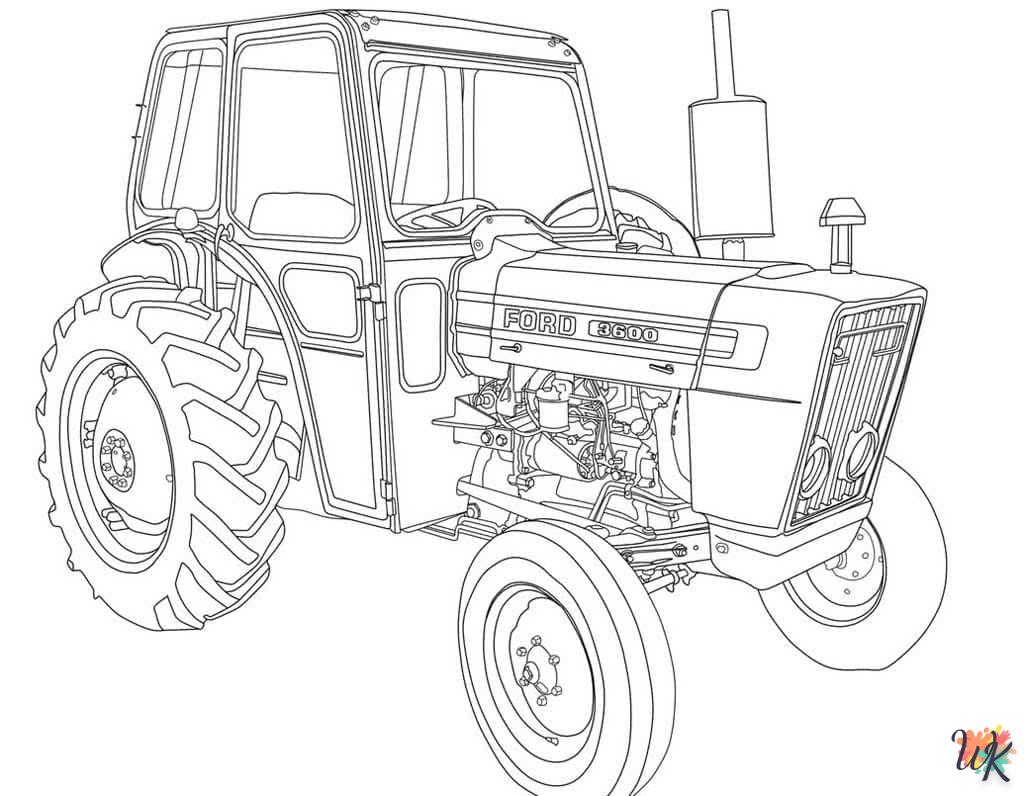 Dibujos para Colorear Tractores 35