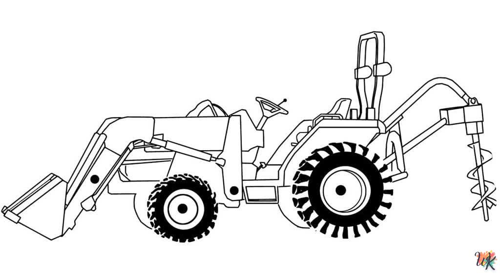 Dibujos para Colorear Tractores 36
