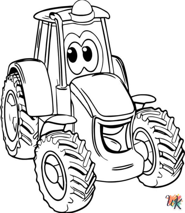 Dibujos para Colorear Tractores 38