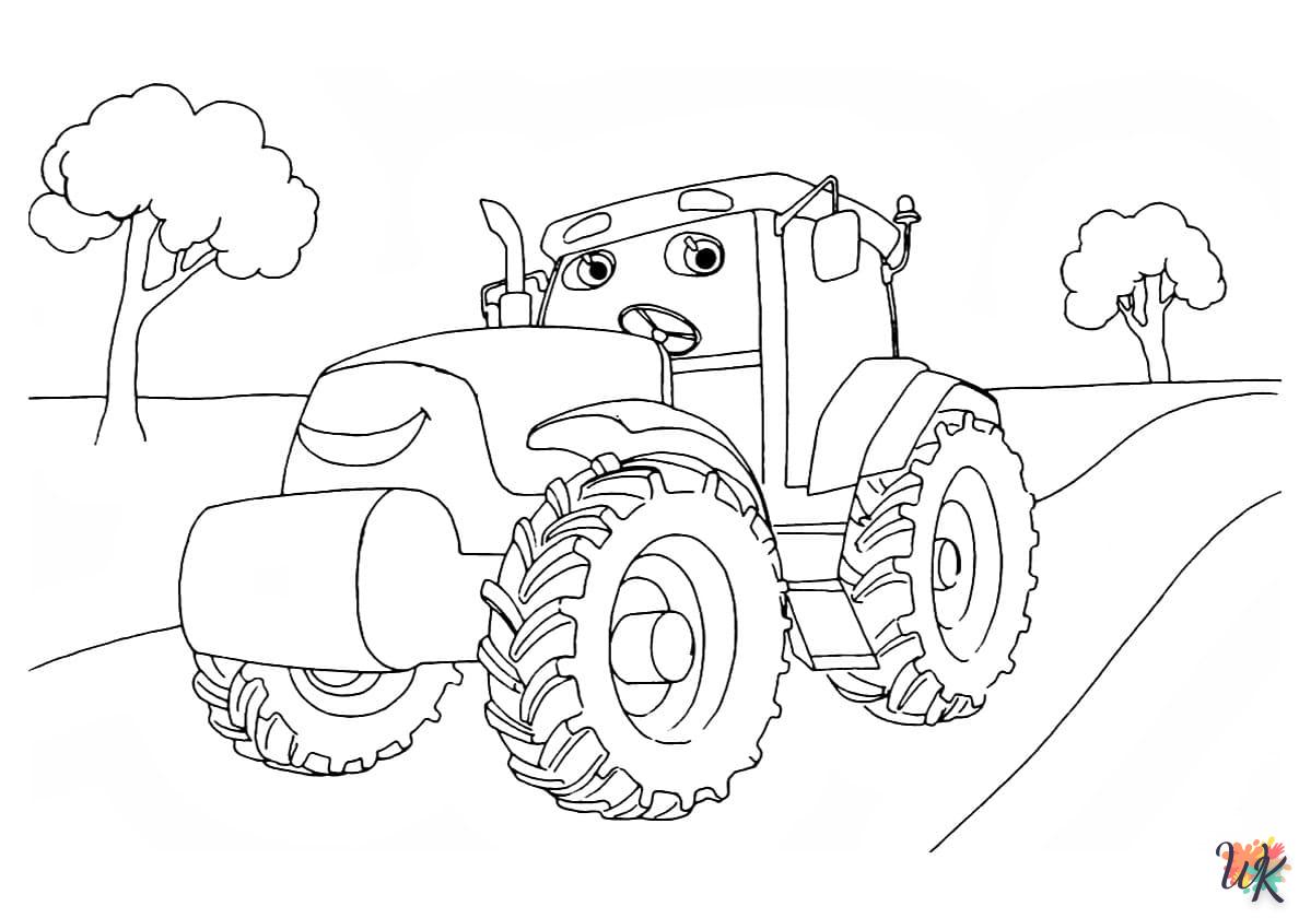 Dibujos para Colorear Tractores 46