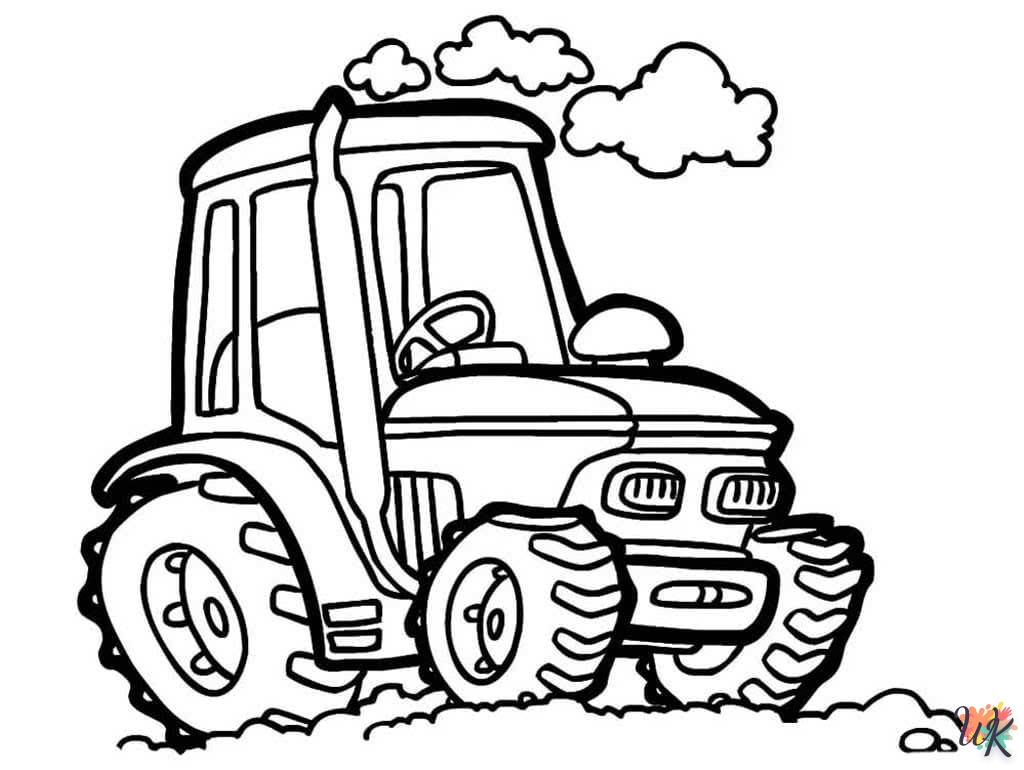 Dibujos para Colorear Tractores 48