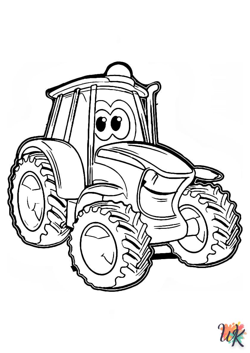 Dibujos para Colorear Tractores 52