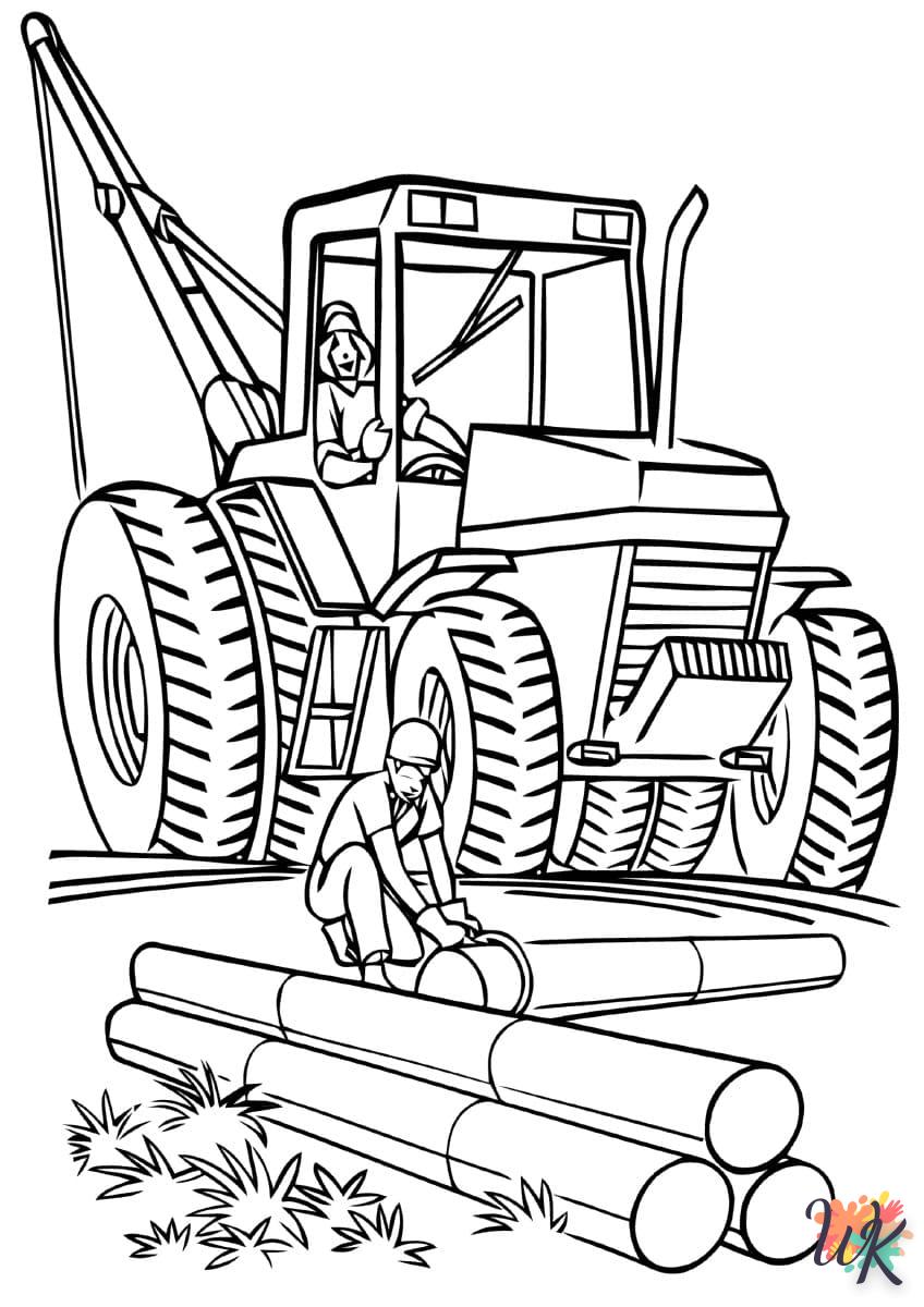 Dibujos para Colorear Tractores 64