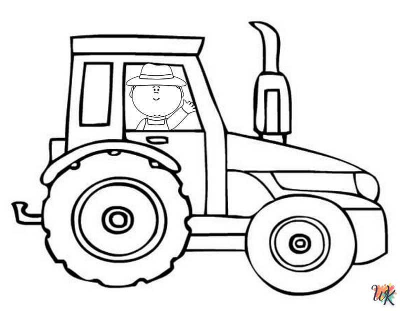 Dibujos para Colorear Tractores 65