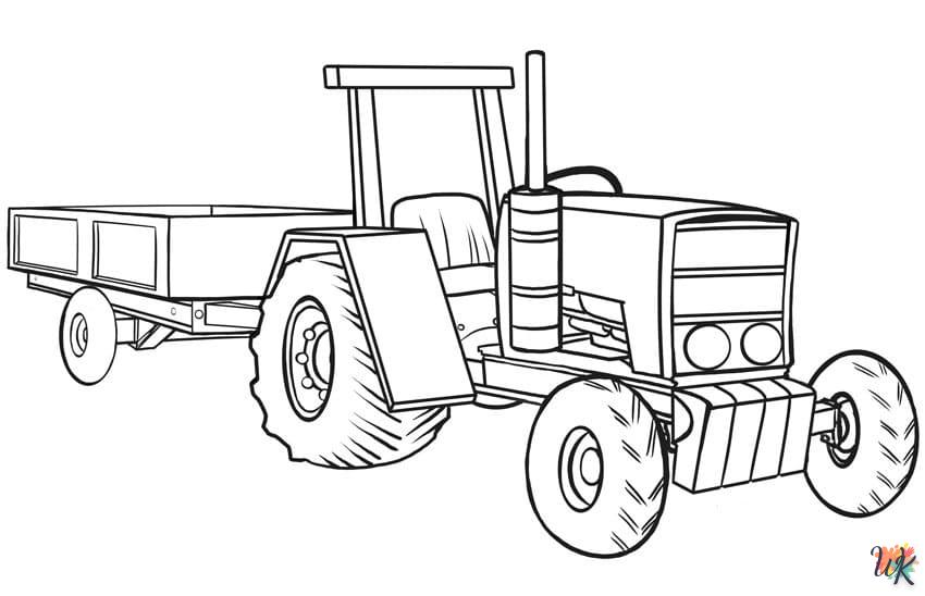 Dibujos para Colorear Tractores 66
