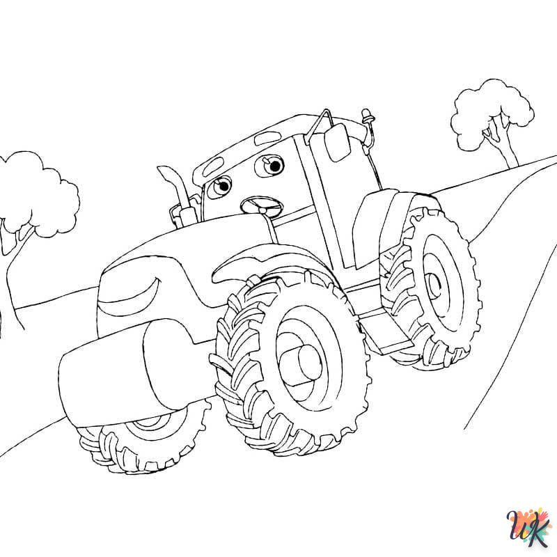 Dibujos para Colorear Tractores 7