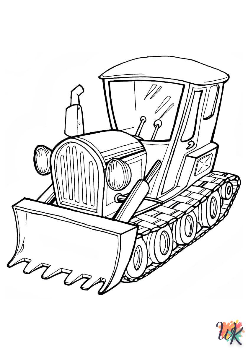 Dibujos para Colorear Tractores 72