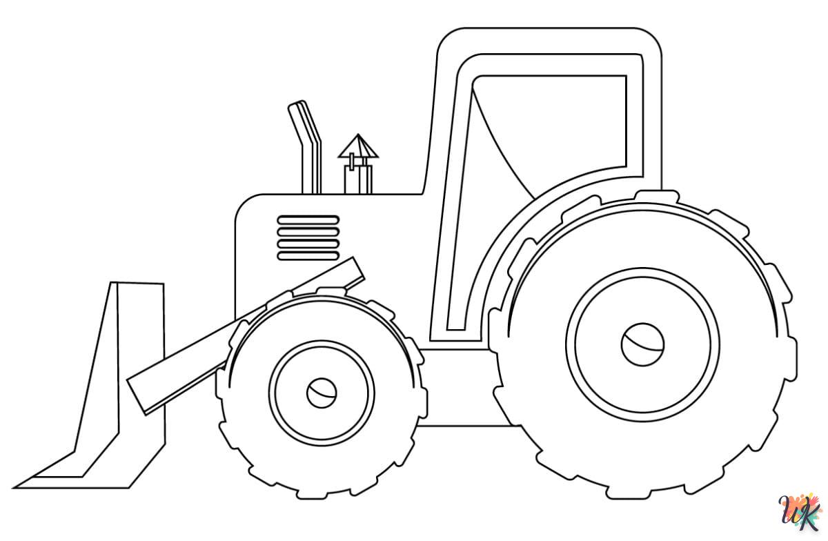 Dibujos para Colorear Tractores 73