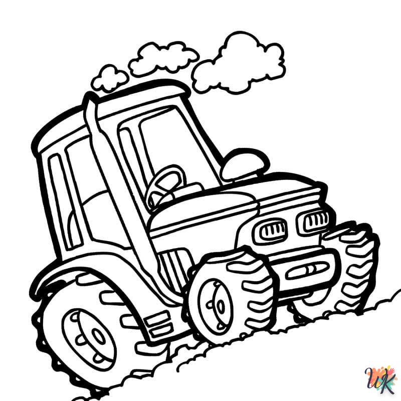 Dibujos para Colorear Tractores 8