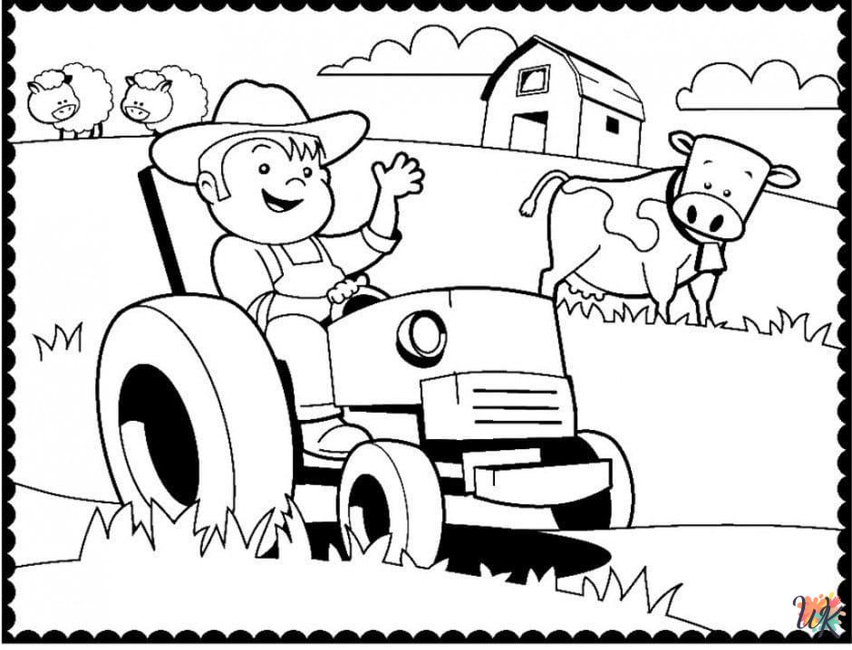 Dibujos para Colorear Tractores 81