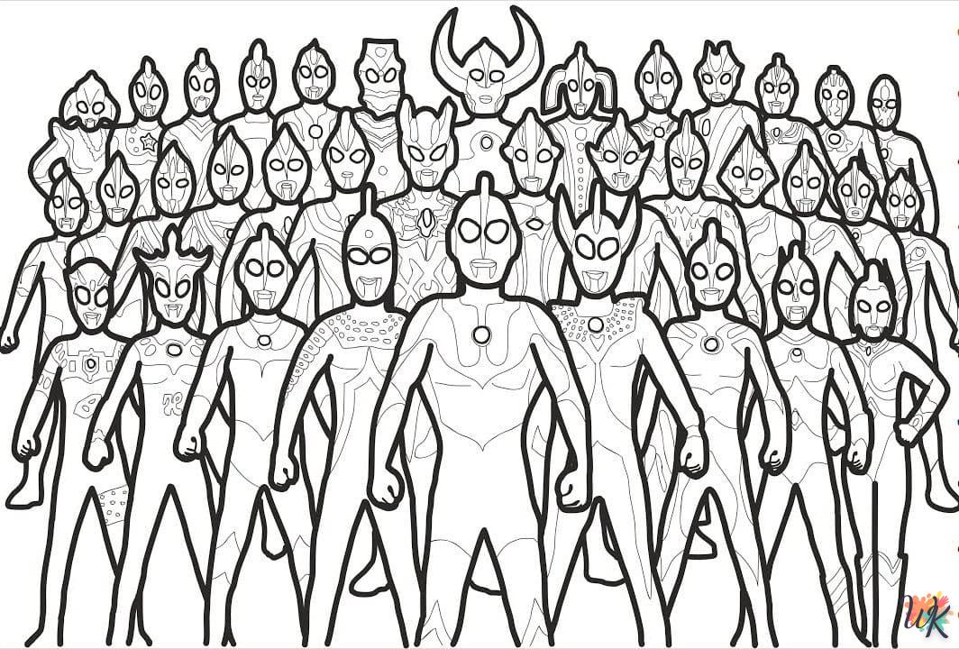 Dibujos para Colorear Ultraman 5