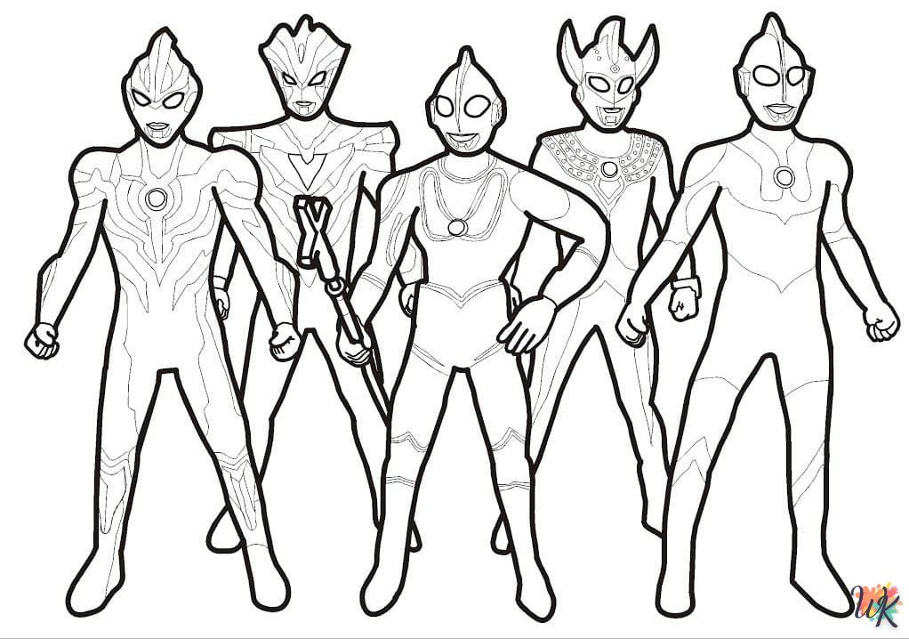 Dibujos para Colorear Ultraman 6