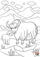 Dibujos para Colorear Vaca 1