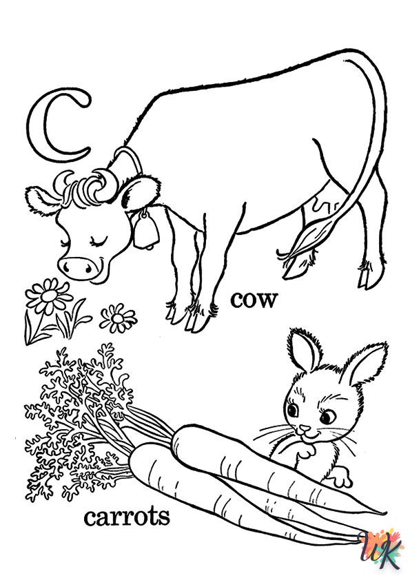 Dibujos para Colorear Vaca 12