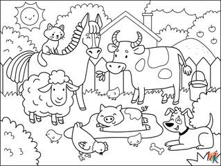 Dibujos para Colorear Vaca 2