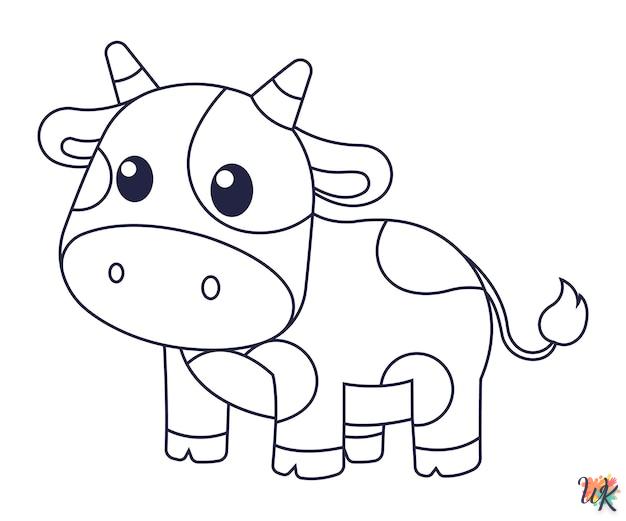 Dibujos para Colorear Vaca 21