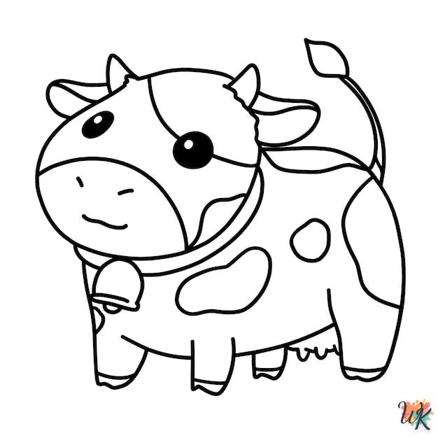 Dibujos para Colorear Vaca 22